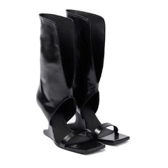 High heel sandal boot with 7.8cm heel