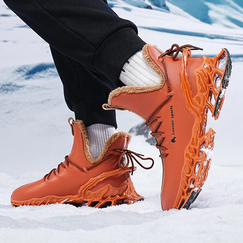 men boots 2025 New Winter Slippers Warm Men Shoes Waterproof Non-Slip Plush Sneakers Male tenis shoes Boots Men Sneakers Winter