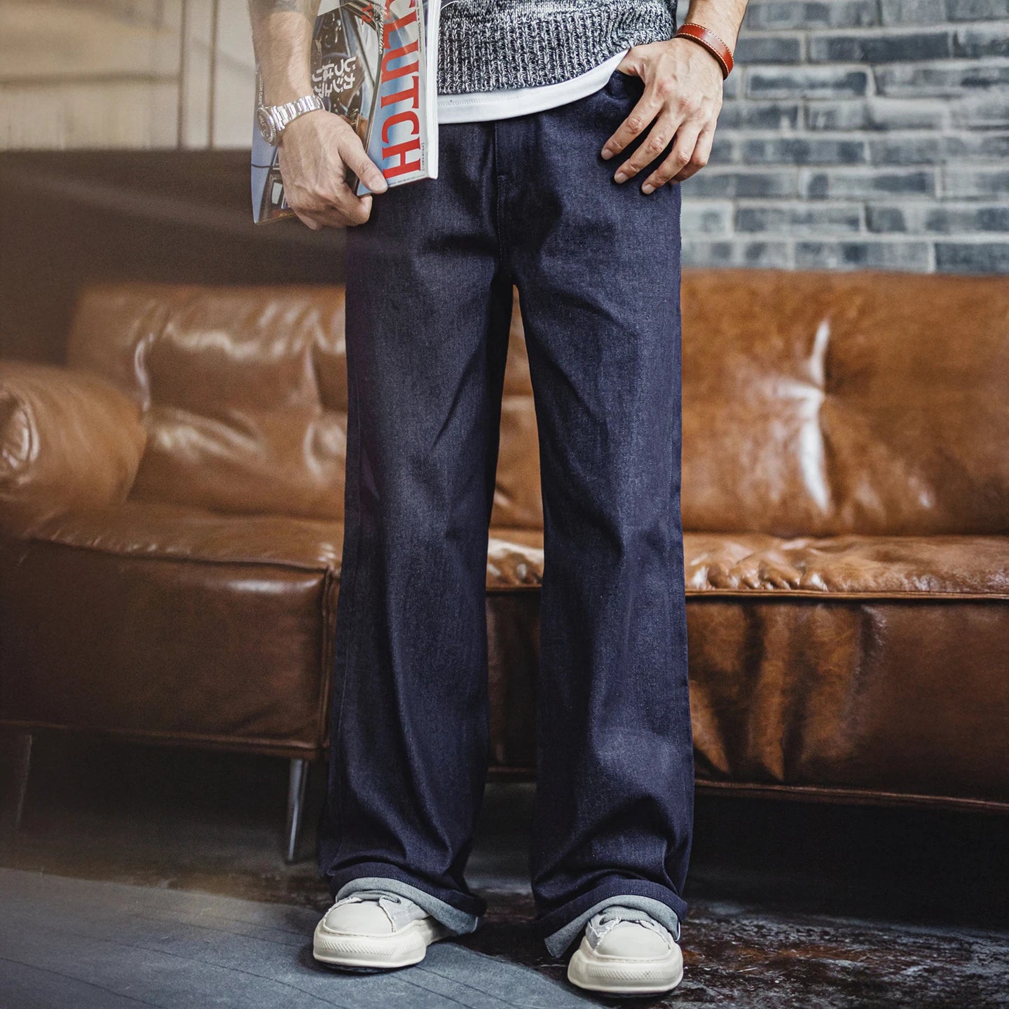 The Heavyweight Selvedge Wide-Leg Jean
