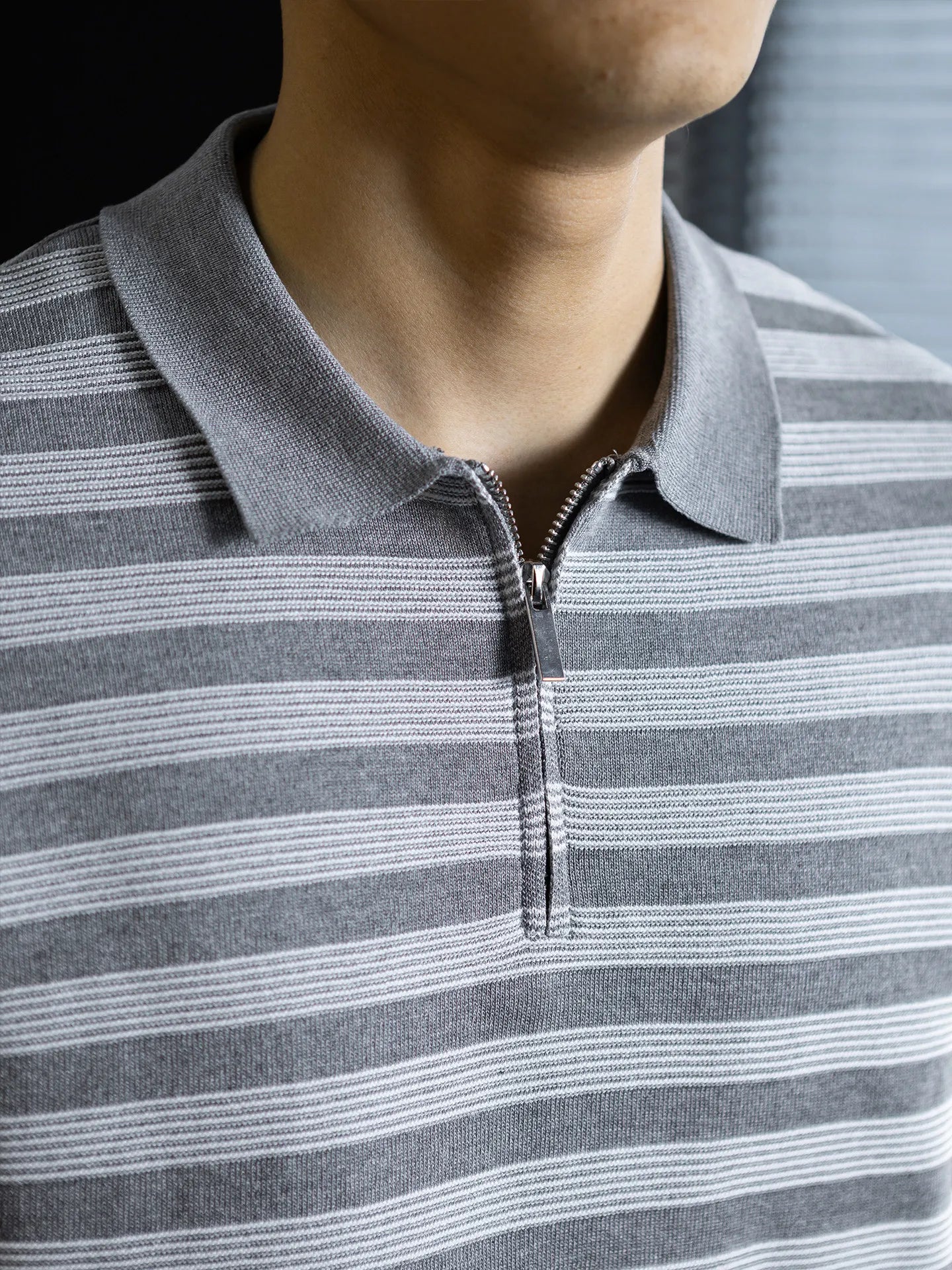 Summer Short Sleeve Knitted Stripe Polo Shirt Men Business Casual Fashion Vintage Commuter Sweater T-shirt Tops Tshirt