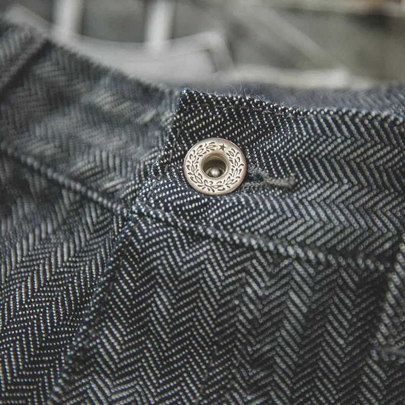 The Grey Herringbone Selvedge Jean