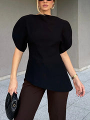 Spliced Fold Loose Shirt