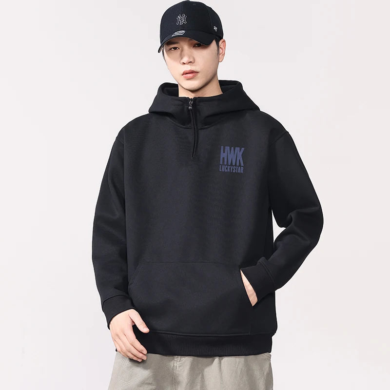 Oversize M-7XL Hoodie Men Streetwear Fashion Loose Casual Plus Size Wide Fat Pullover Hooded Sweatshirt Cityboy Tops Outerwear