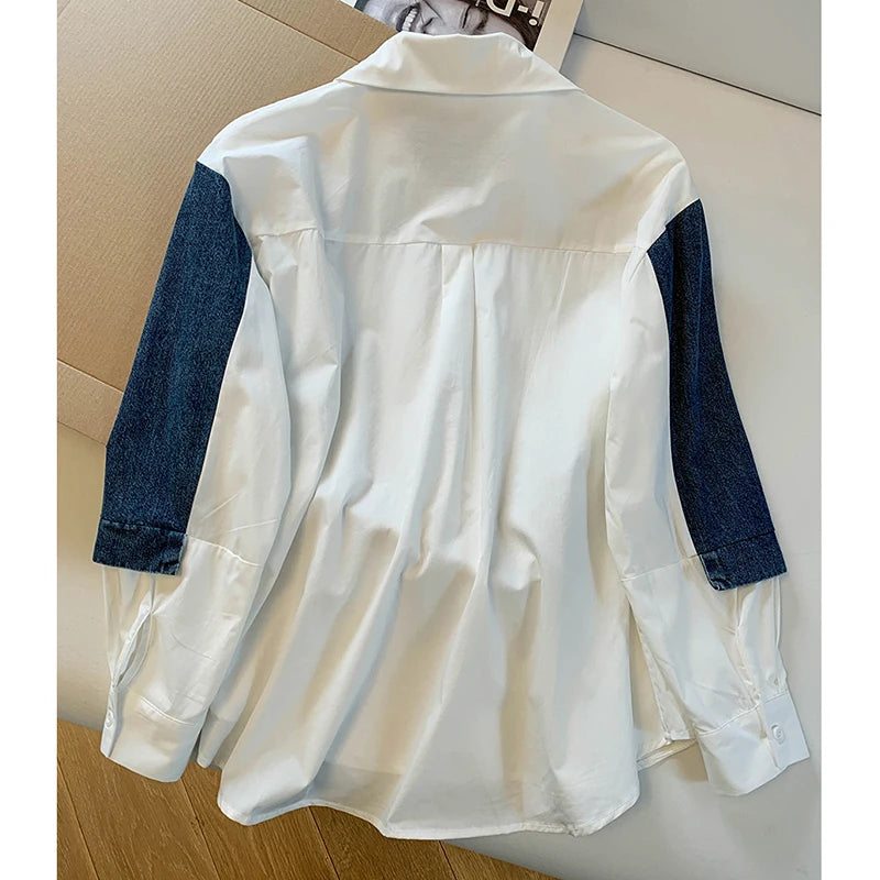 Denim Diamante Shirt
