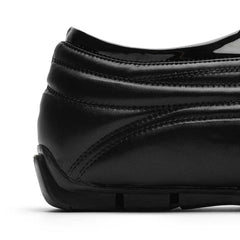 Men's 5cm Height Increasing Casual Loafers Black Leather Slip-On Shoes Lightweight Comfortable Driving Moccasins Business Formal