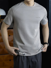 High Quality Short Sleeve T Shirt Men's Natural Linen Cotton Casual Fashion Sports T-Shirt Man Summer Breathable Tshirt