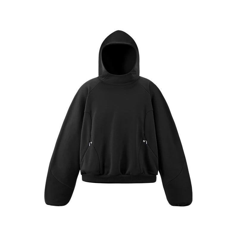 Couples' Casual Loose Solid Color Hooded Sports Shirt, Men's Breathable, Sweat-wicking Long-sleeve T-shirt.