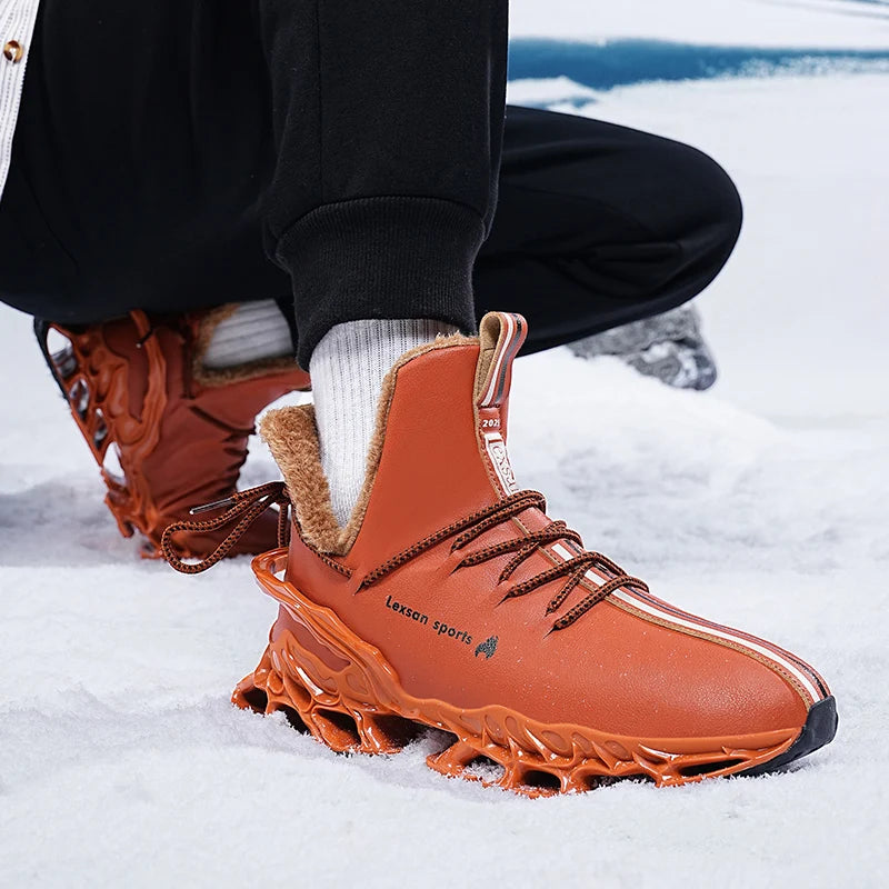 men boots 2025 New Winter Slippers Warm Men Shoes Waterproof Non-Slip Plush Sneakers Male tenis shoes Boots Men Sneakers Winter