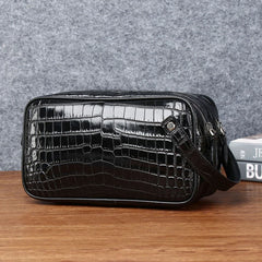 Genuine Leather alligator pattern large capacity men's briefcase bag Real cowhide bag fashion men's bag Clutch bag