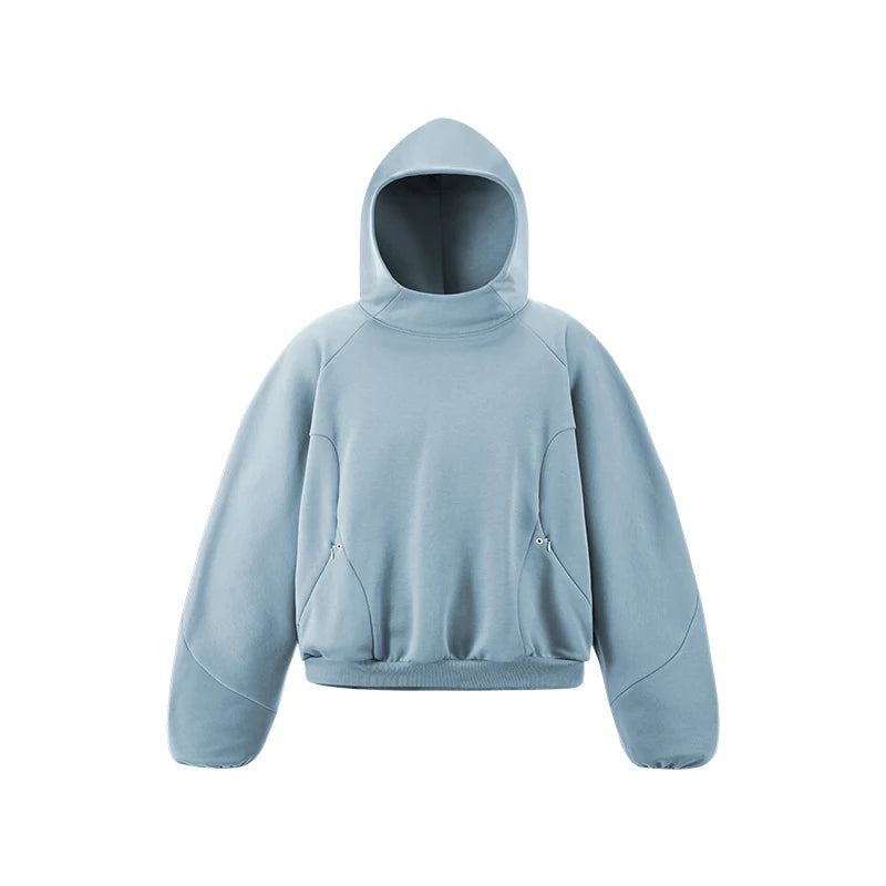 Couples' Casual Loose Solid Color Hooded Sports Shirt, Men's Breathable, Sweat-wicking Long-sleeve T-shirt.