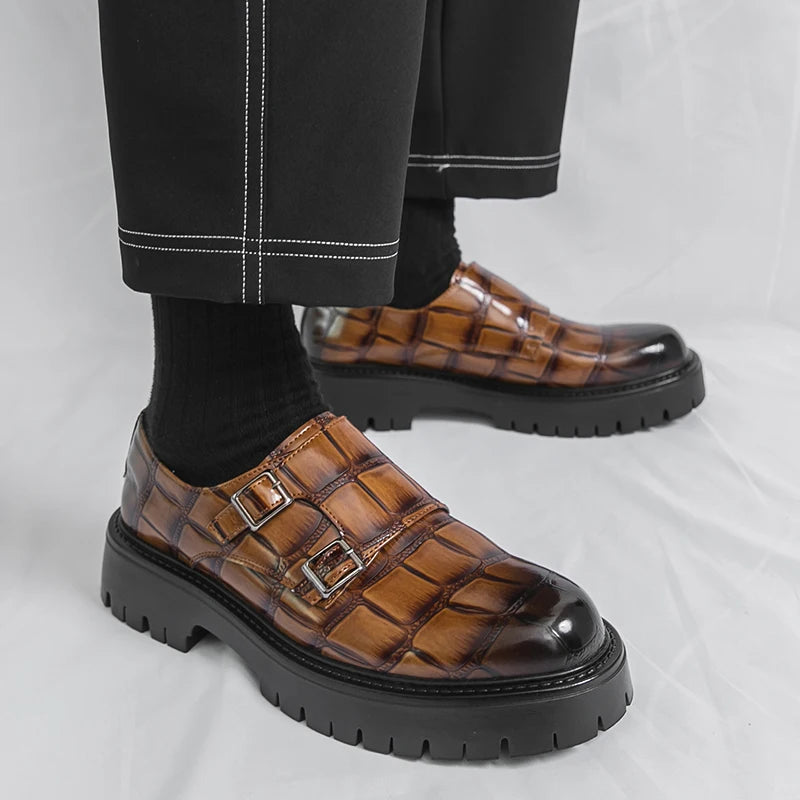 Men Thick Soled Loafers Are Comfortable Classic Non Slip  Suitable for Formal Business Men Shoes