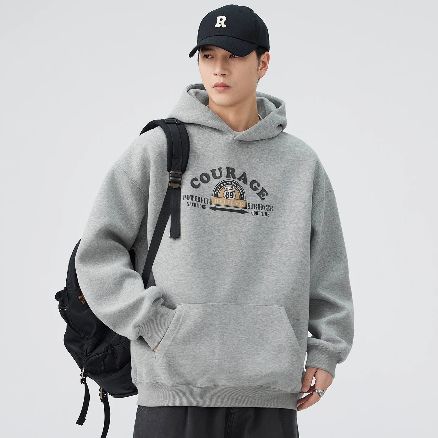 Men Women Streetwear Fashion Loose Casual Pullover Hooded Sweatshirts Couple Hoodie Coat Tops Outerwear