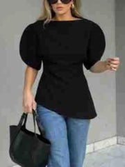 Spliced Fold Loose Shirt