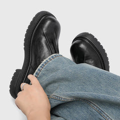 Derby thick soled men's leather shoes Fashion designer styles Party and Work Daily leisure and business Adult suit shoes 38-46