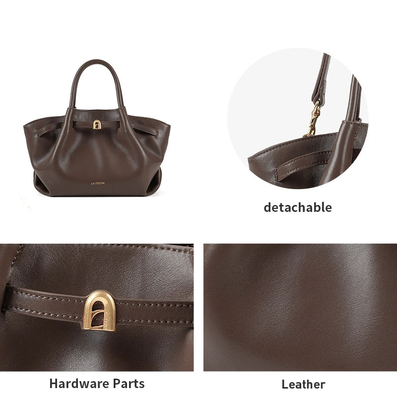 Trapeze tote crossbody in designer style