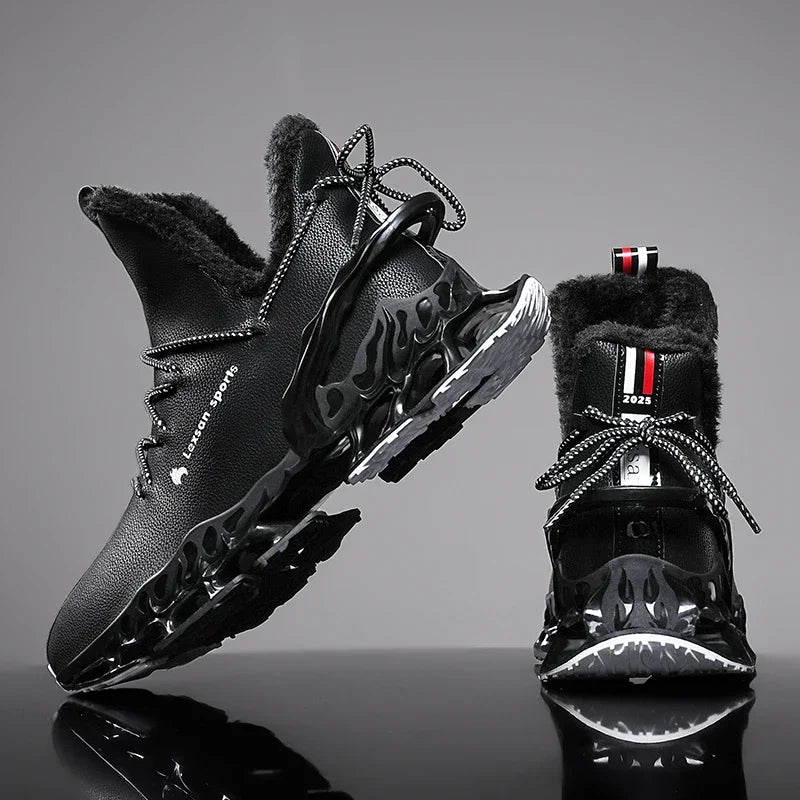 men boots 2025 New Winter Slippers Warm Men Shoes Waterproof Non-Slip Plush Sneakers Male tenis shoes Boots Men Sneakers Winter