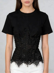 Lace Patchwork Blouse