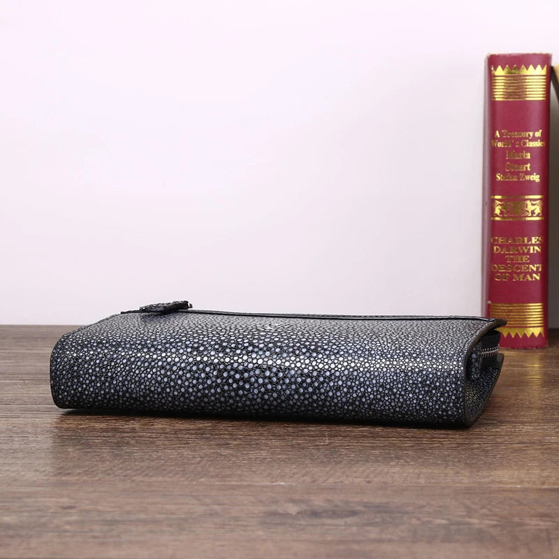 Spring 2024 New Men's Clutch Bag High-quality Genuine Leather Envelope Clutch Bag Large Capacity Men's Bag