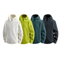Man Outdoor Mountain Series Men's Hooded Long-Sleeve T-Shirt: Moisture-Wicking, Quick-Dry Thumb Hole, Breathable