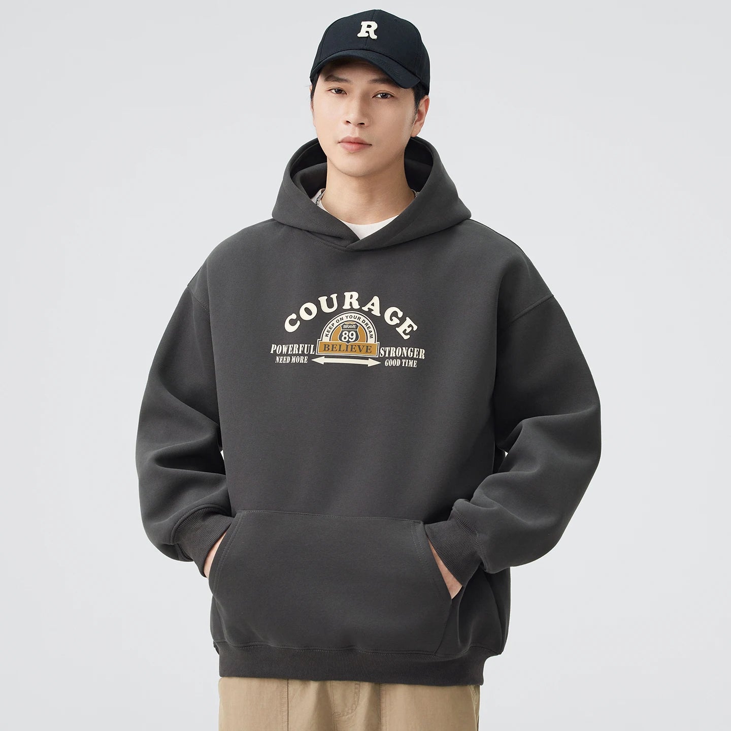 Men Women Streetwear Fashion Loose Casual Pullover Hooded Sweatshirts Couple Hoodie Coat Tops Outerwear