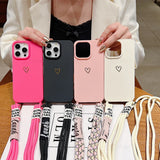 12. Heart Strap Silicone Case