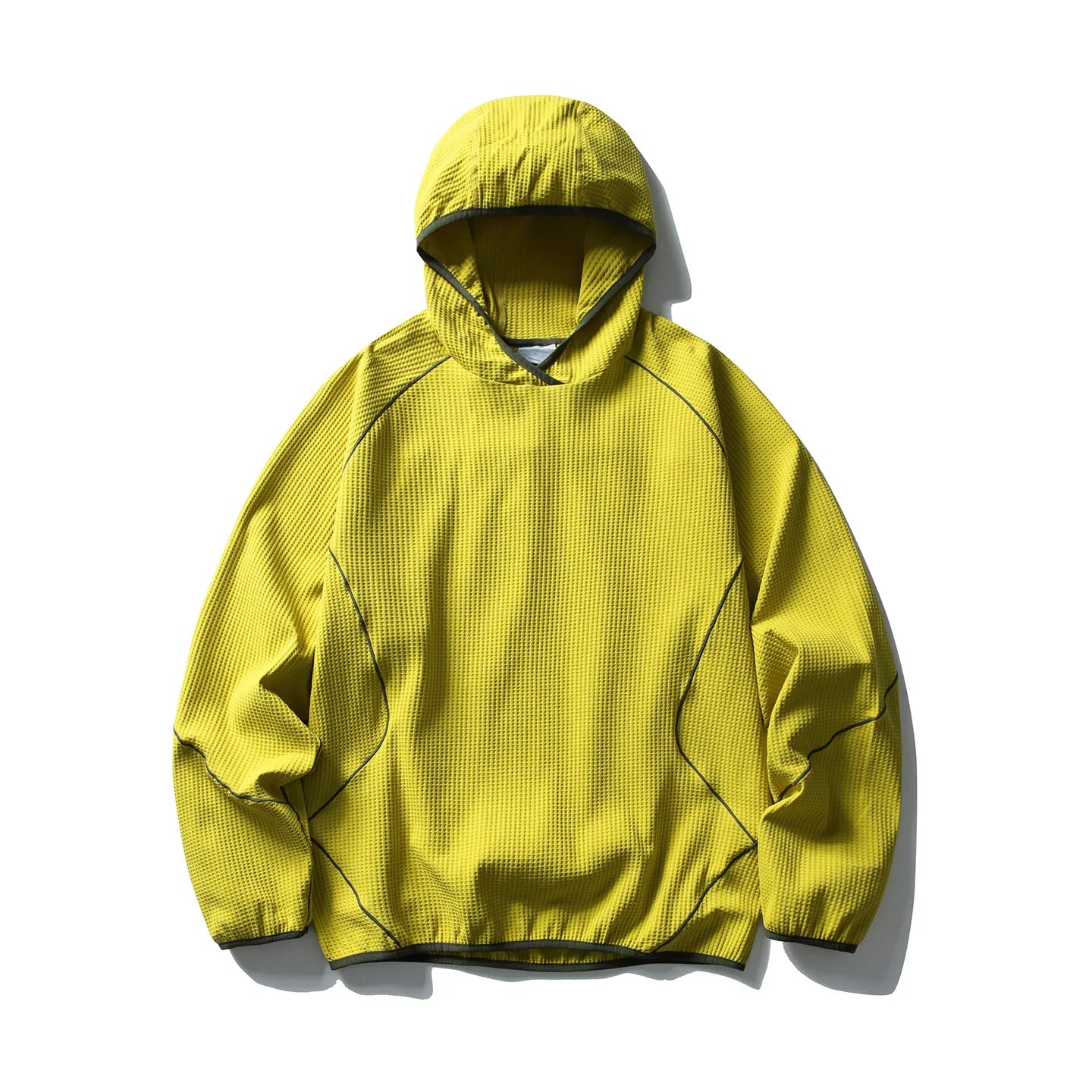 Quick - Dry Breathable Waffle Knit Hooded Sweatshirt for Spring/Summer Outdoor Sports Unisex Hoodie