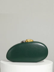 Shell lock chain bag in PU leather