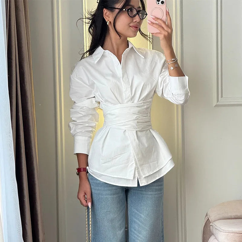 Silk Tie Blouse