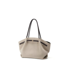 Structured large tote in luxury style