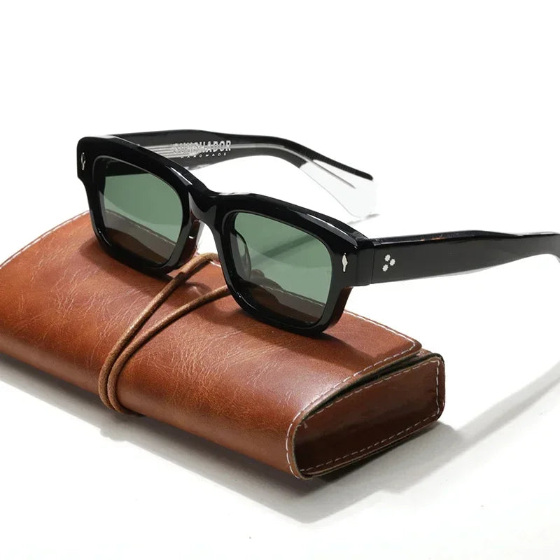 Square Acetic Outdoor Travel Fashion Men's Sunglasses High Quality Designer Brand Luxury UV400 Women's Sunshade Sunglasses