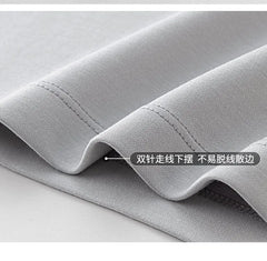 Men's Short Sleeve T-Shirt Summer Cool Breathable Business Casual Fashion Loose T Shirt Plus Size Tshirt