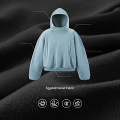 Couples' Casual Loose Solid Color Hooded Sports Shirt, Men's Breathable, Sweat-wicking Long-sleeve T-shirt.