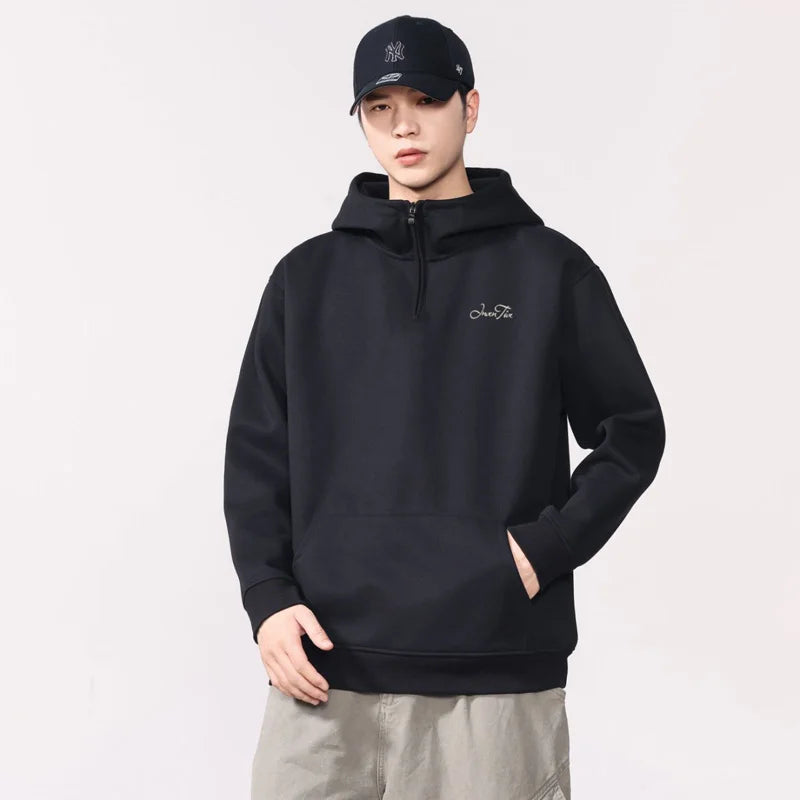 Oversize M-7XL Hoodie Men Streetwear Fashion Loose Casual Plus Size Wide Fat Pullover Hooded Sweatshirt Cityboy Tops Outerwear