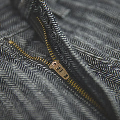 The Grey Herringbone Selvedge Jean