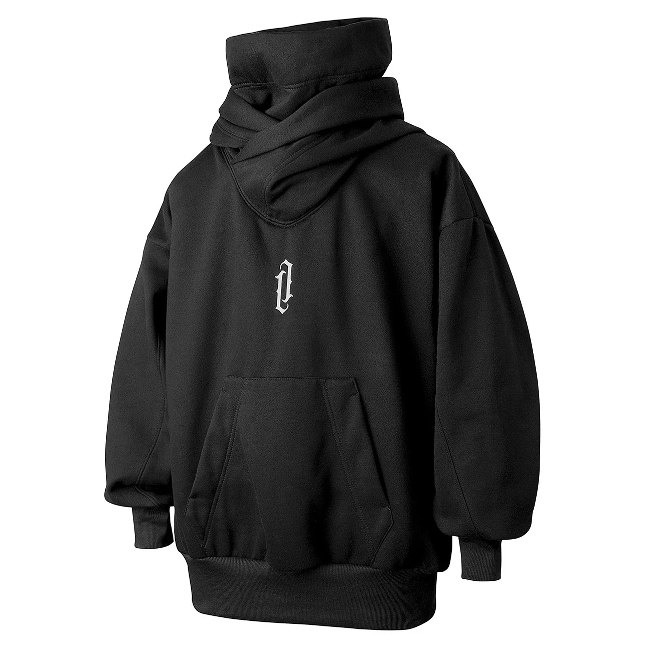 11 BYBB'S DARK 2026 Double Neckline Hoodie Techwear Harajuku Men Hoodies Hip Hop Streetwear Pullover Sweatshirts Oversize