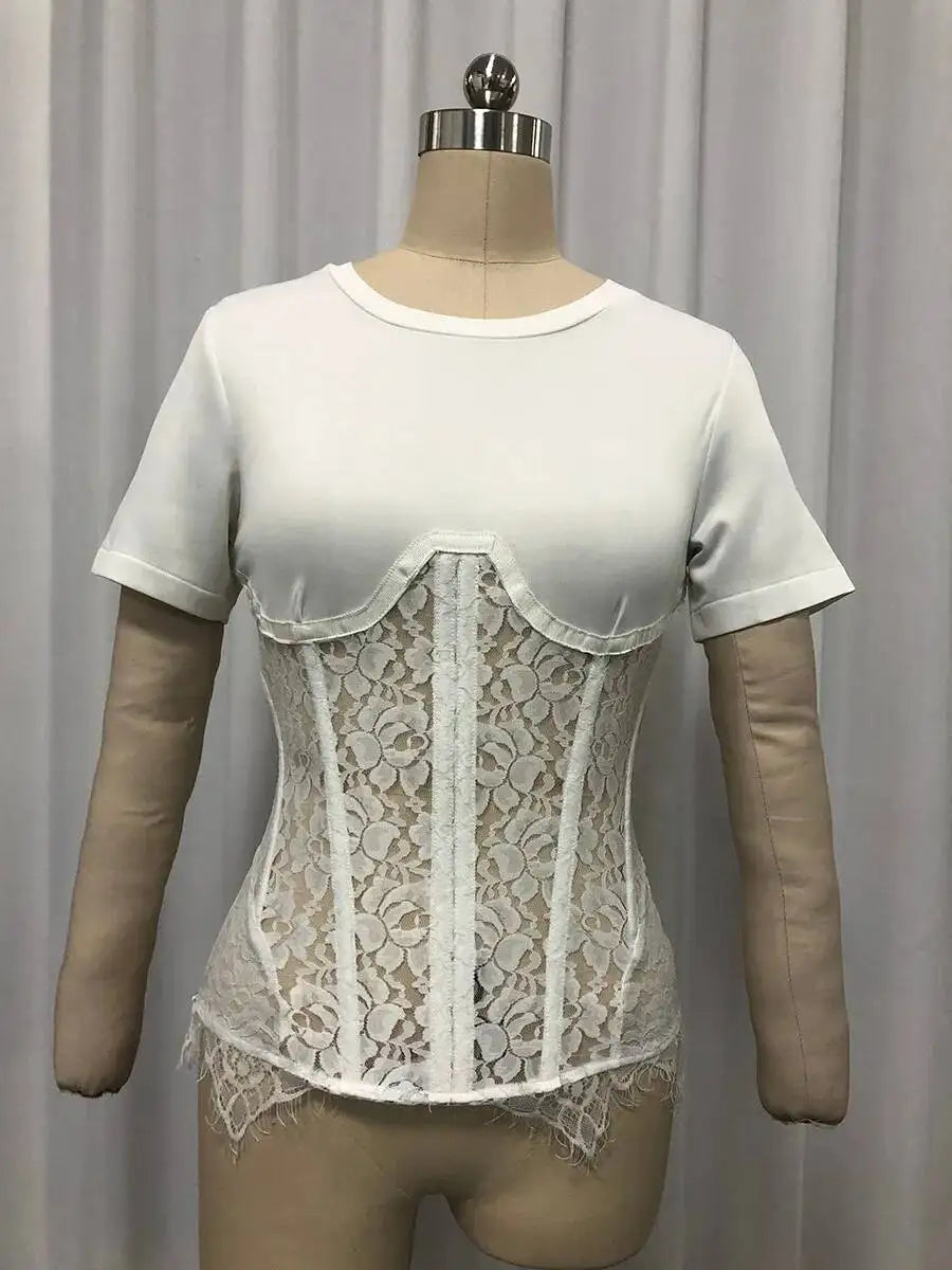 Lace Patchwork Blouse