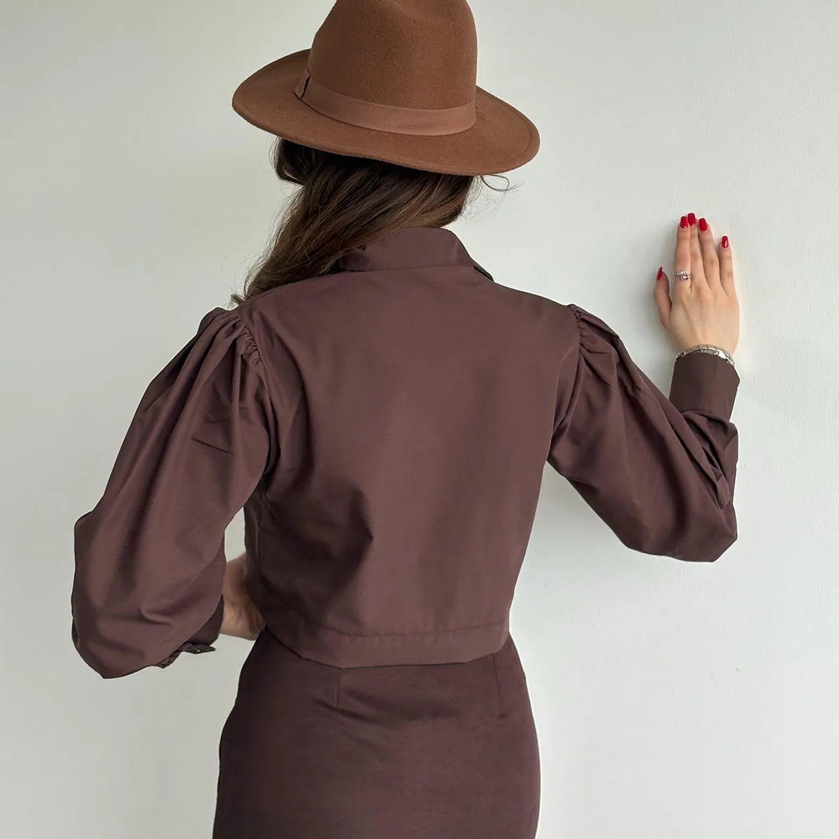 BJTZ Women Lapel Collar Blouse Elegant Commute All Match Shirt Casual Long Sleeve Tops Spring Autumn 2026