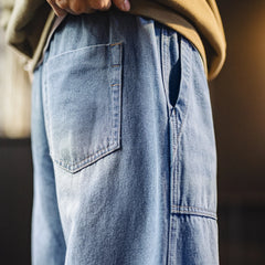 The Baker Drawstring Denim Trouser