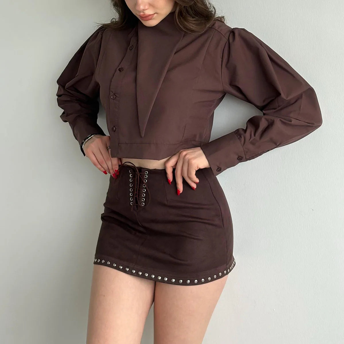 BJTZ Women Lapel Collar Blouse Elegant Commute All Match Shirt Casual Long Sleeve Tops Spring Autumn 2026