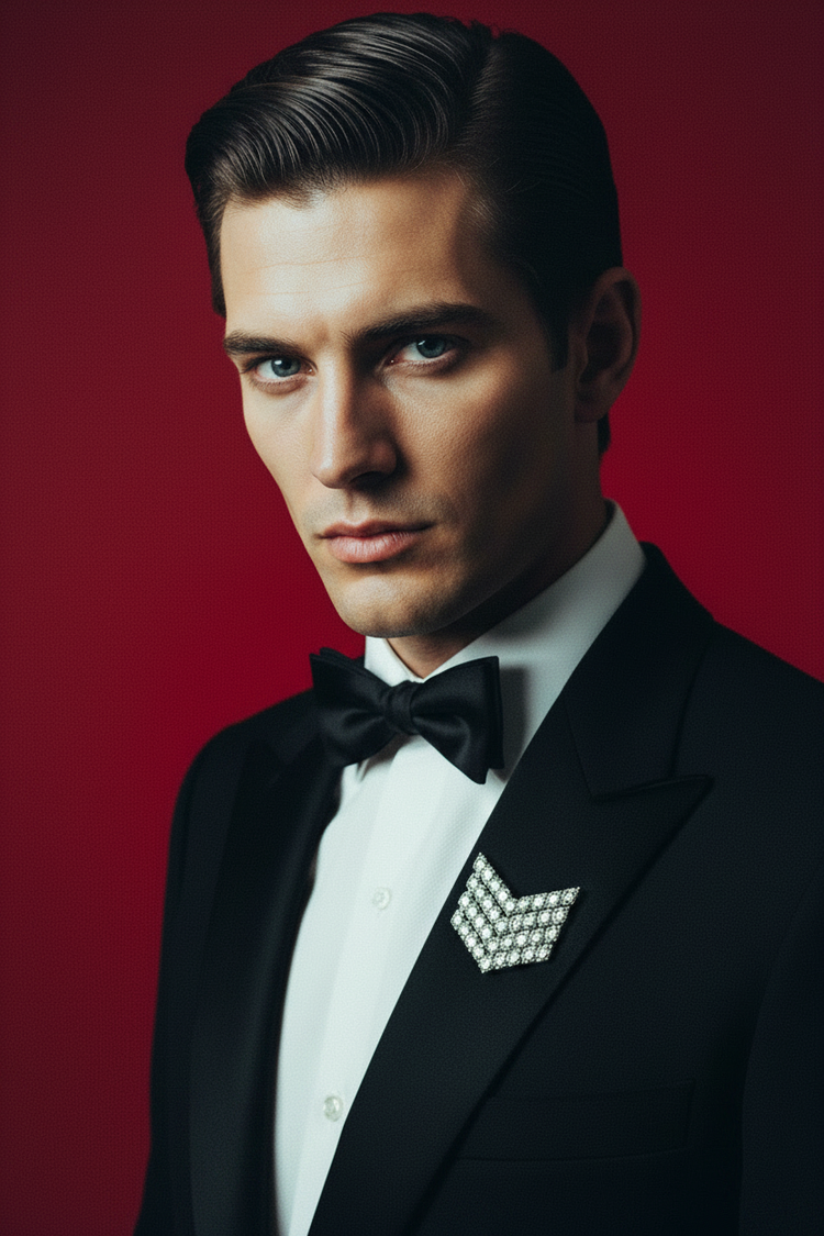 Cinematic Tuxedo Portrait - Large Image